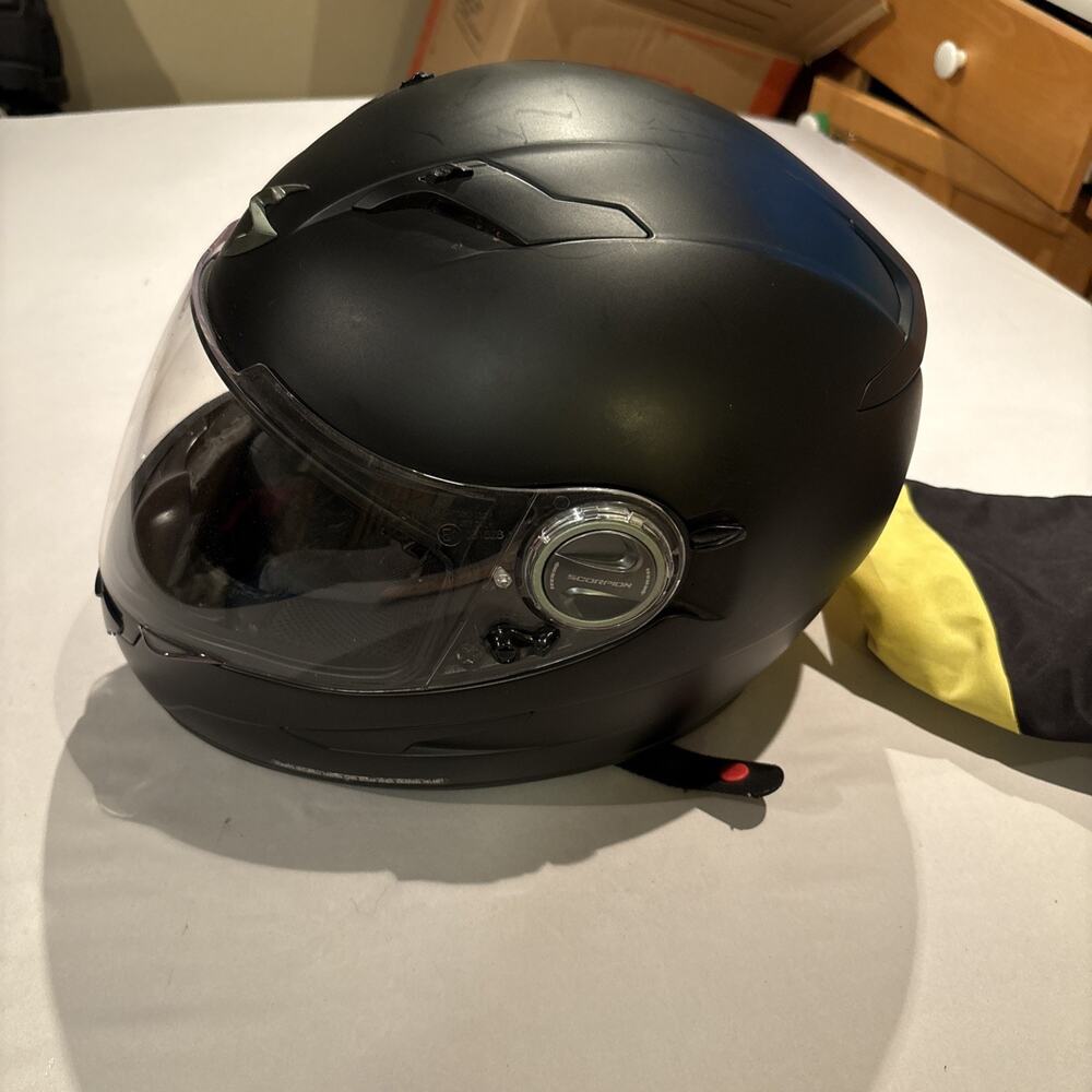 Scorpion EXO-500 XL Full Face Street Bike Helmet Black - DOT ECE Certified